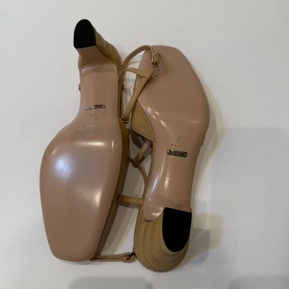 🆕 Gucci Marmot T-Strap Leather Pump 40EU - Picture 12 of 14